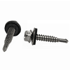 #12-14 x 3/4" (FT) #3 Point BSD Self Drilling Screws Indented Hex Washer Head Unslotted Stainless 410 W/ Bonded Washer (500/Pkg.)