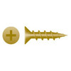 #6 x 1/2" Phillips Flat Head Particle Board Screws, Hinge Screw, Antique Brass (25,000/Bulk Pkg.)