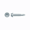 #10-16 x 3/4" Unslotted Hi-Hex Washer Head Screw w/Reverse Serrations, #3 Point, Zinc Plated (6000/Bulk Pkg)