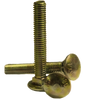 1/4"-20 x 1" Carriage Bolt A307 Grade A Zinc Yellow CR+6 (3,000/Bulk Pkg.)