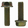 1/4"-20 x 1-1/4" Fully Threaded Serrated Hex Flange Screws, 18-8 Stainless Steel w/Wax (100/Pkg.)