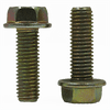 5/16"-18 x 1" Fully Threaded Serrated Hex Flange Screws, 18-8 Stainless Steel w/Wax (100/Pkg.)