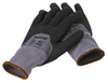 MEDIUM Black Nitrile / Gray Liner With Palm Dots Proferred Industrial Gloves (Pkg/6)