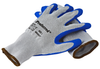 MEDIUM Blue Latex / Gray Polyester Proferred Industrial Gloves (Pkg/6)