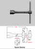 Tee-Handle Socket Wrenches, 4 Point, 3/16", Martin Sprocket #961H