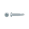 #8-18 x 1/2" Phillips Flat Head Self-Drilling Screw, #2 Zinc Plated (10000/Bulk Pkg)