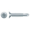 #8-18 x 3/4" Phillips Flat Head Self-Drilling Screw, #2 Zinc Plated (10000/Bulk Pkg)