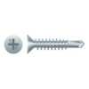 #8-18 x 1-1/2" Phillips Flat Head Self-Drilling Screw, #2 Zinc Plated (5000/Bulk Pkg)