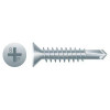 #10-16 x 3/4" Phillips Flat Head Self-Drilling Screw, #3 Zinc Plated (8000/Bulk Pkg)