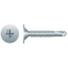 #10-24 x 1" Phillips Wafer Head Self-Drilling Screw, #3 Zinc Plated (5000/Bulk Pkg)