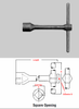 Tee-Handle Socket Wrenches, 4 Point, 3/4", Martin Sprocket #969H