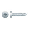 #10-16 x 1-1/2" Phillips Pancake Head Self-Drilling Screw, #3 Zinc Plated (4000/Bulk Pkg)