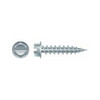 #8 x 1-1/4" Slotted Indented Hex Washer Head Self-Piercing Screws Zinc Plated, 1/4" AF (5000/Bulk Pkg)