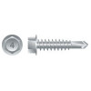 #10-16 x 1" 410 Self-Drilling Stainless Steel Unslotted Indented Hex Washer Head, Passivated & Waxed #3-Point (3000/Bulk Pkg)