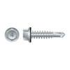 #8-18 x 3/4" Self-Drilling 410 Stainless Steel Unslotted Indented Hex Washer Head, Passivated & Waxed w/Bonded NEO-EPDM Screw , #2-Point (5000/Bulk Pkg)