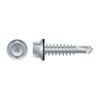 #14-14 x 7/8" #12HD Self-Drilling 410 Stainless Steel Unslotted Indented Hex Washer Head, Passivated & Waxed w/Bonded NEO-EPDM Screw , #1-Point (2500/Bulk Pkg)