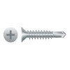 #10-16 x 1" 410 Stainless Steel Phillips Flat Head Passivated & Waxed Self-Drilling Screws, #3 (4000/Bulk Pkg)