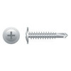 #8-18 x 1/2" 410 Stainless Steel Phillips Modified Truss (R/W) Head, Passivated & Waxed Self-Drilling Screws, #2 (5000/Bulk Pkg)