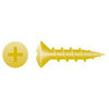 #6 x 5/8" Phillips Oval Head Particle Board Screws for Hinges, Bright Brass (25000/Bulk Pkg)