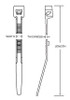 5.84" Tote Box Cable Ties 40 lb. (1,000/Bag)