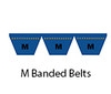 Poly Banded V-Belt, Belt M Poly V 0.37 x 106in PL 12 Rib (1/Pkg.)