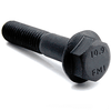 M10-1.5 x 35 mm Class 10.9 DIN 6921 Frame Bolt, Non-Indented, Non-Serrated, Black Phosphate & Oil (600/Bulk Pkg.)