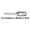 CYLINDRICAL RADIUS END CARBIDE BURR SC-11 DOUBLE CUT 1/8 x 1/2 x 1/4 (1/Pc.)