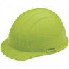 ERB Safety Cap Style: Hi-Viz Lime, 4-Point Nylon Suspension With Slide-Lock Adjustment Safety Helmet Safety Hat (12/Pkg.)