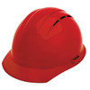 ERB Safety Vent Cap Style: Red, 4-Point Nylon Suspension With Slide-Lock Adjustment Safety Hat (Qty. 1)