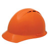 ERB Safety Vent Cap Style: Hi-Viz Orange, 4-Point Nylon Suspension With Rachet Adjustment Safety Hat (12/Pkg.)