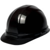 ERB Safety Omega ll Cap Style with Mega Ratchet: Black, 6-Point Nylon Suspension With Ratchet Adjustment Safety Hat (Qty. 1)