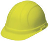 ERB Safety Omega ll Cap Style with Mega Ratchet: Hi-Viz Yellow, 6-Point Nylon Suspension With Ratchet Adjustment Safety Hat (12/Pkg.)