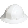 ERB Safety Omega ll Full Brim Hat Style: White, 6-Point Nylon Suspension With Slide-Lock Adjustment Safety Hat (Qty. 1)