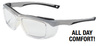 All-Day Gray/Clear Frame Clear Lens (12/Pkg.)