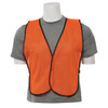 Orange S19 Non-ANSI Vest Tight Weave Mesh - One Size Fits Most - Hook & Loop