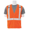 Medium S101X Orange ANSI Class 2 Vest Tricot Break-Away X-Back Hi-Viz Orange - Hook & Loop