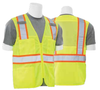 3X-Large S149 Lime ANSI Class 2 Vest Tricot & Mesh Hi-Viz Lime - Zipper