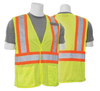 4X-Large S322 Lime ANSI Class 2 Vest Mesh Hi-Viz Lime - Hook & Loop