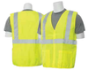 3X-Large S388 Lime ANSI Class 2 Vest Woven Oxford Hi-Viz Lime - Hook & Loop