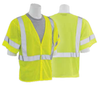 Large S662 Lime ANSI Class 3 Vest Mesh Hi-Viz Lime - Hook & Loop