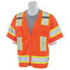 Large S680 Orange ANSI Class 3 Vest Mesh Hi-Viz Orange - Zipper