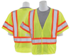 X-Large S682P Lime ANSI Class 3 Vest Mesh Hi-Viz Lime w/Contrasting Trim - Hook & Loop