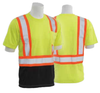 9604SBC Orange Medium ANSI Class 2 T-Shirt Short Sleeve w/Reflective Tape Hi-Viz Orange/Black Bottom/Contrasting Trim