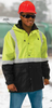 X-Large W144 Lime & Black ANSI Class 3 Parka Hi-Viz Lime & Black - Zipper