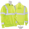 4X-Large W376 Lime ANSI Class 3 Hooded Sweatshirt 7oz Polyester Fleece Hi-Viz Lime - Pull Over