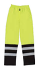 Delta Plus 2X-Large S849 Lime ANSI Class E Two-Tone Rain Pants Hi-Viz Lime #WEL62110LB2X