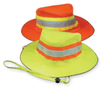 Hi-Viz Lime ANSI 107-Class Headwear Boonie Hat Woven Oxford PU Coating Mesh Venting -One Size Fits Most