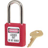 Master Lock 410 Zenex Thermoplastic Safety Padlock, Red