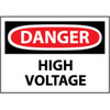 NMC? OSHA "Danger High Voltage" Sign, Rigid Plastic, 10" x 14"