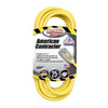 Vinyl SJTW Outdoor Extension Cord w/ Lighted End, 12/3 ga, 15 A, 25'